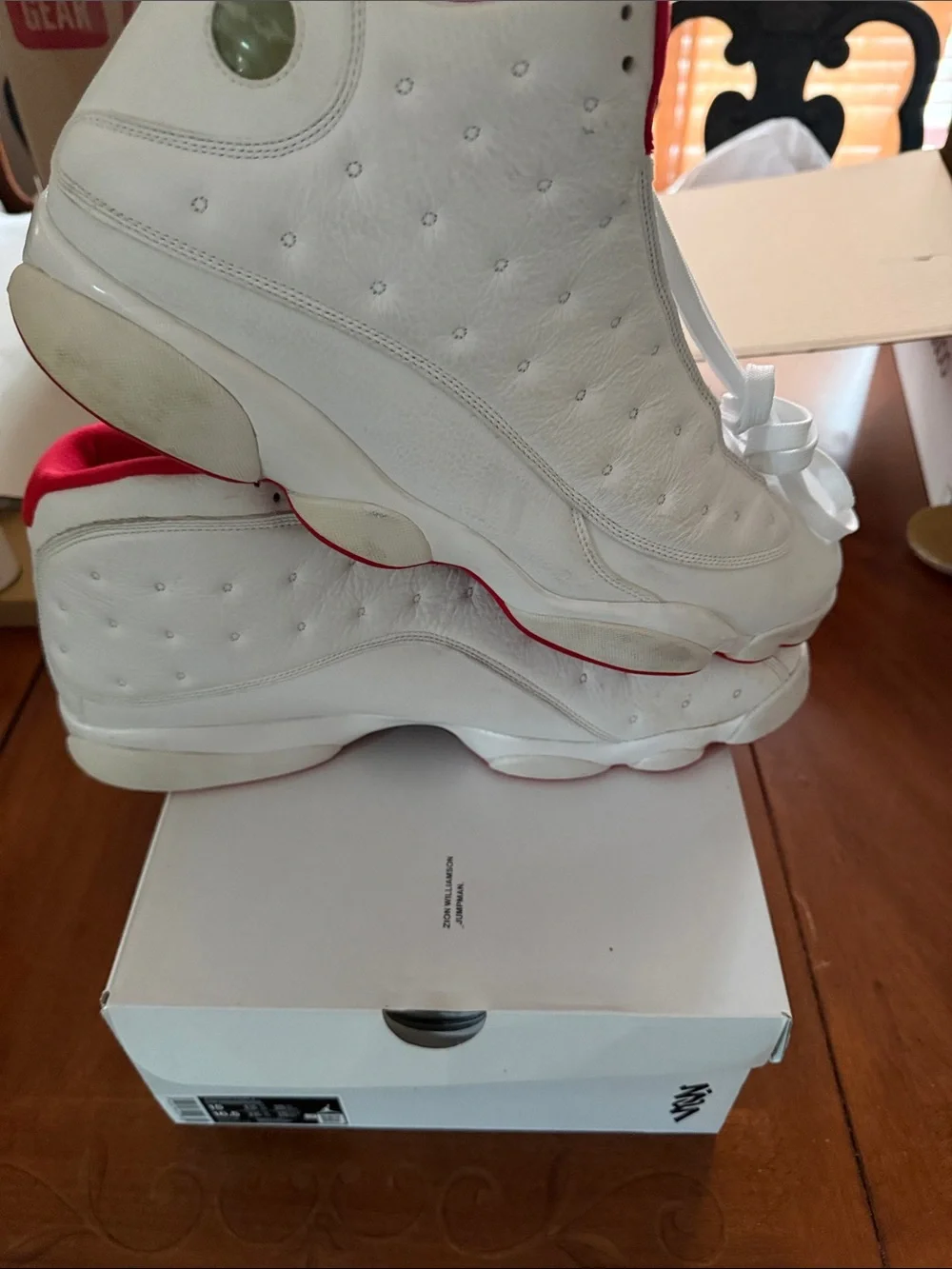 Air Jordan 13 Retro History of Flight  Men’s Sz 18 White and Red Like New